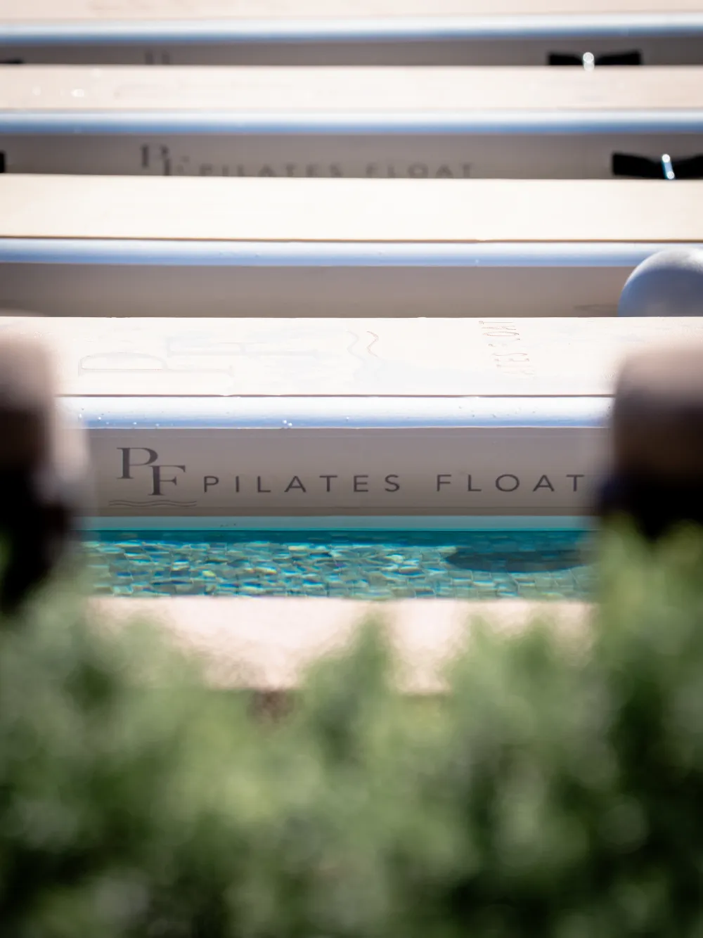 Close-up of a Pilates Float board on the water