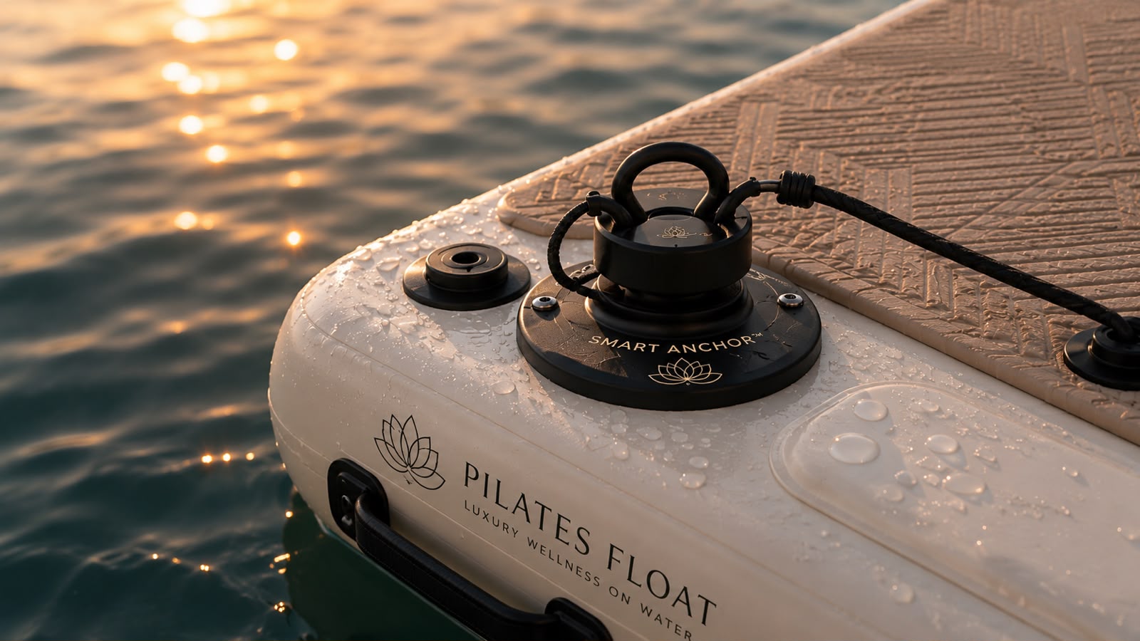 Close-up of the Pilates Float Smart Anchor System hardware